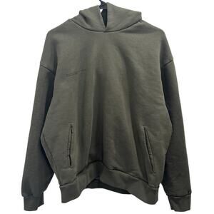 Pangaia Olive Green Heavyweight Organic Cotton Hoodie Lounge Active Streetwear